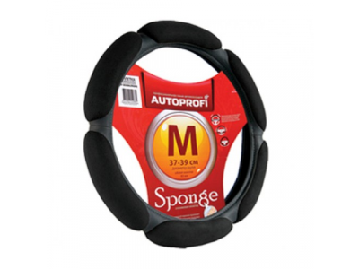 Оплётка руля замша (6 подушечек) (черный) (L)