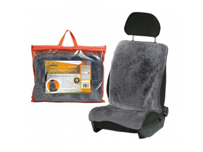 Накидка на сиденье меховая "AIRLINE" Темно-Серый (австралийская овчина) 1шт