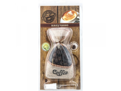 Ароматизатор воздуха подвесной мешочек AZARD "Freshco Coffee" Капучино от AZARD Ароматизатор воздуха подвесной мешочек AZARD "Freshco Coffee" Капучино