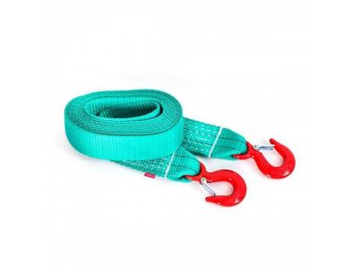 Буксировочный ремень 6/9 т 4.5 м (а/м до 3 т) Крюк/Крюк, Tplus