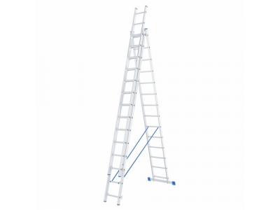 Лестница, 3 х 14 ступеней, алюминиевая, трехсекционная // СИБРТЕХ // Pоссия от СИБРТЕХ Лестница, 3 х 14 ступеней, алюминиевая, трехсекционная // СИБРТЕХ // Pоссия