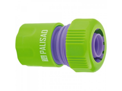 Соединитель пластмассовый быстросъемный для шланга 3/4"// PALISAD