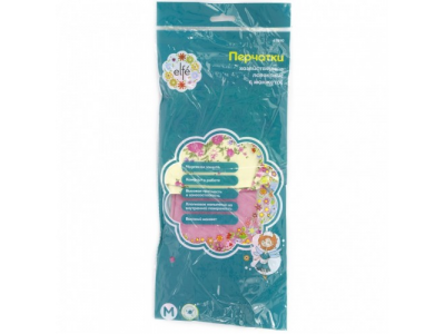 Перчатки хозяйственные, латексные с манжетой, M Elfe от Elfe Перчатки хозяйственные, латексные с манжетой, M Elfe