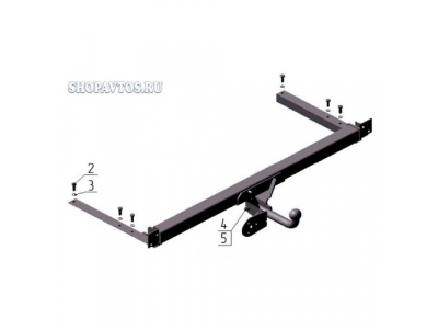 Фаркоп на Audi 100 седан 1982-1990гг.