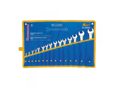 Ключ комбинированный набор 15шт: 6-17,19,22,24мм (сумка)