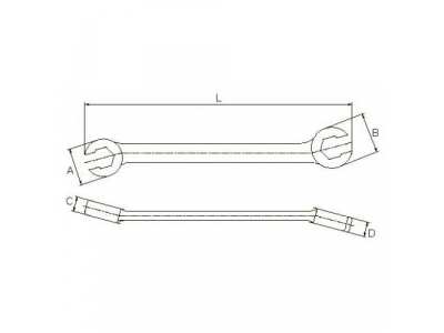 Ключ разрезной 22х24 мм