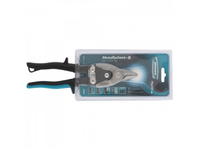 Ножницы по металлу "PIRANHA",230мм,прямой усил.рез (BULLDOG),сталь-СrMo,двухкомп.рук-ки //GROSS