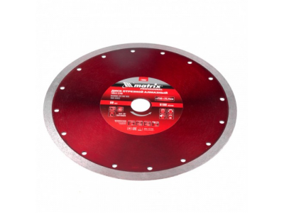Диск алмазный сплошной, тонкий, 250 х 25,4 мм, мокрое резание Matrix