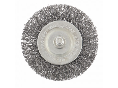 Щетка для дрели, 60 мм, плоская со шпилькой, витая проволока СИБРТЕХ