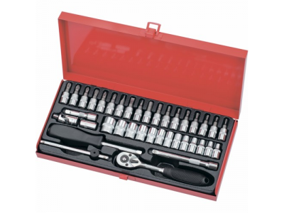 Набор слесарно-монтажный с квадратом 1/4", 38 предм.// MATRIX MASTER