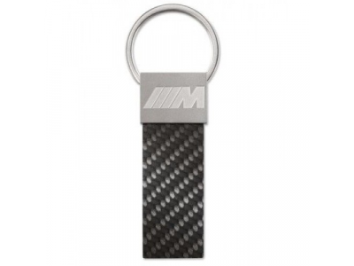 Брелок BMW M Carbon Key Ring Pendant, Black, артикул 80272410929
