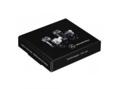 Колпачки для ниппелей Mercedes-Benz Dust Caps Black, артикул B66472002