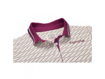 Женская рубашка поло Toyota Ladies Polo Shirt, Weekend, White/Lilac, артикул TMSUV1L01S00 от Toyota Женская рубашка поло Toyota Ladies Polo Shirt, Weekend, White/Lilac, артикул TMSUV1L01S00