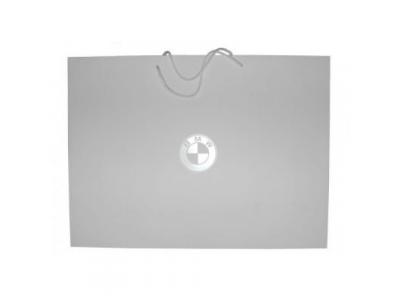 Бумажный подарочный пакет BMW Paper Bag, White, Size L