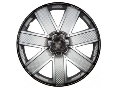 Колпаки колесные 15 дюймов Гелакси +, серебристо-черный, карбон