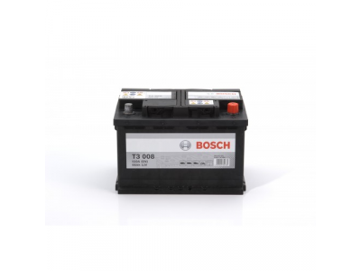 Аккумулятор BOSCH T3 - , 66Ah 510A 278x175x190 от BOSCH Аккумулятор BOSCH T3 - , 66Ah 510A 278x175x190