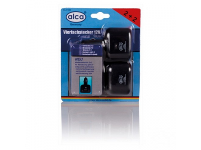 Розетка прикуривателя на 4 выхода (2+2) 12 В