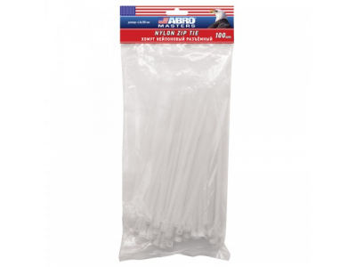 Хомут нейлоновый разъёмный (4,8 мм х 200 мм х 100 шт)