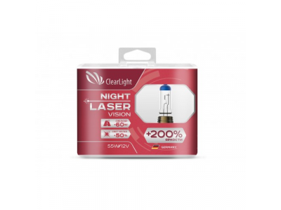 Лампа HB4(Clearlight)12V-55W Night Laser Vision +200% Light (2 шт.)